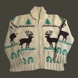 Vintage 70's 100% Wool Cowichan Sweater